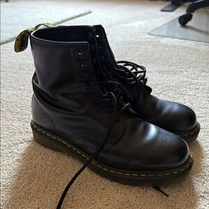 Dr. Martens Shiny Black Combat Boots